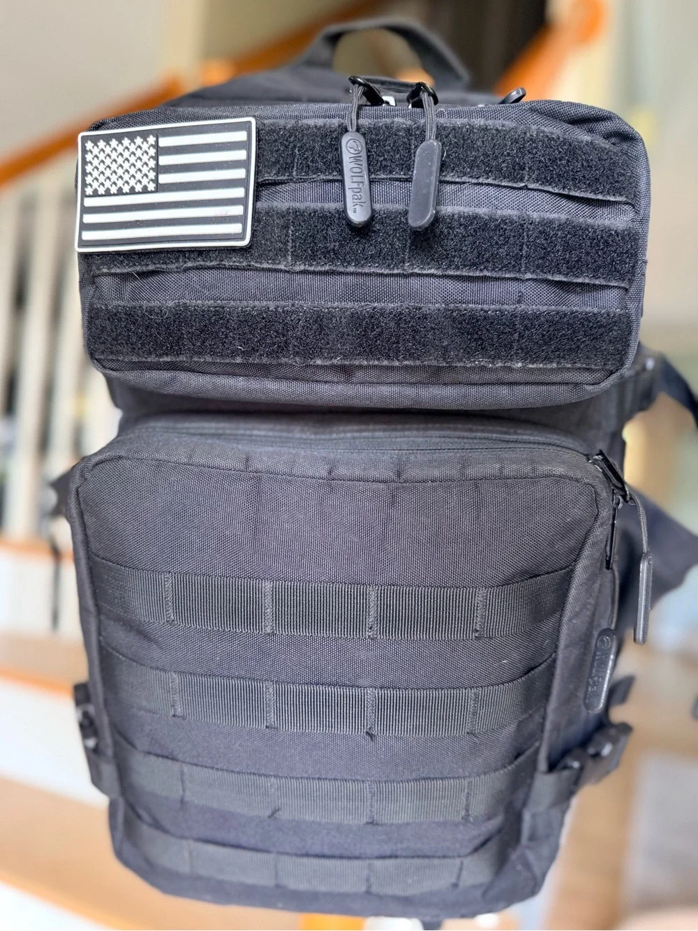 Wolfpak 45L Alpha Black Tactical Backpack Meal Management